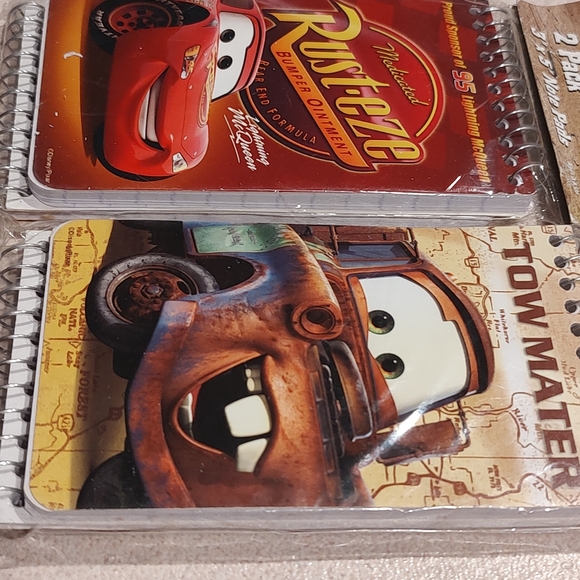 Disney Pixar Cars Spiral Notepads lot of 2 sets of 2 Pc SetsTotal 4 pads - Picture 5 of 6